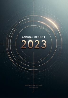 A cover of a report