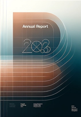 A cover of a report