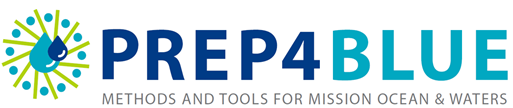 Logo for Prep4Blue project.
A blue text on a white background.