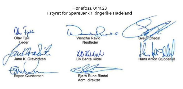 A group of signatures on a piece of paper