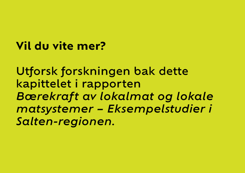 Bilde lenke: Utforsk forskningen bak dette kapittelet i rapporten Bærekraft av lokalmat og lokale matsystemer.