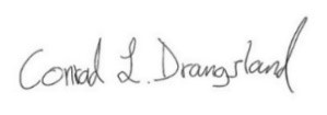 Signatur, Conrad Lehne Drangsland