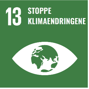 A green sign with a globe and white text