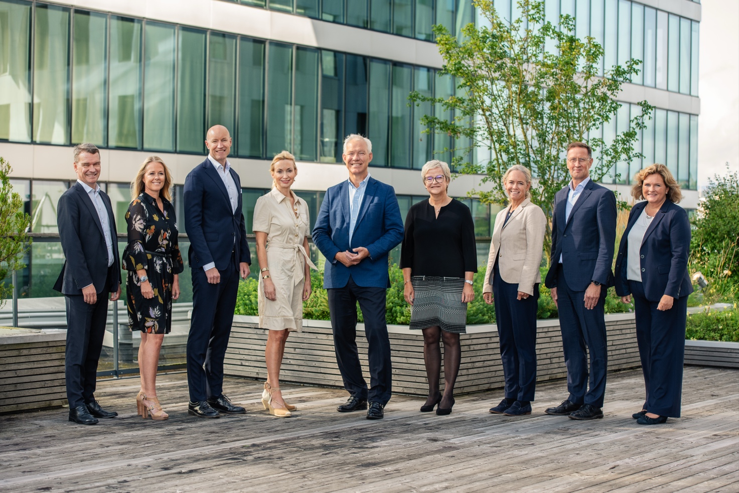 Picture of Rune Hørnes, Gro Myking, Jarl Nygaard, Ida Louise Skaurum, Sverre Thornes, Kirsten Grutle, Hege Hodnesdal, Aage E. Schaanning, Cathrine Hellandsvik