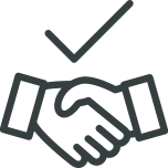 A handshake with a tick  AI-generated content may be incorrect.