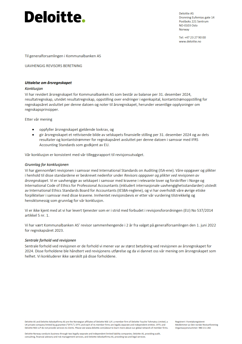 Revisjonsberetning 2024